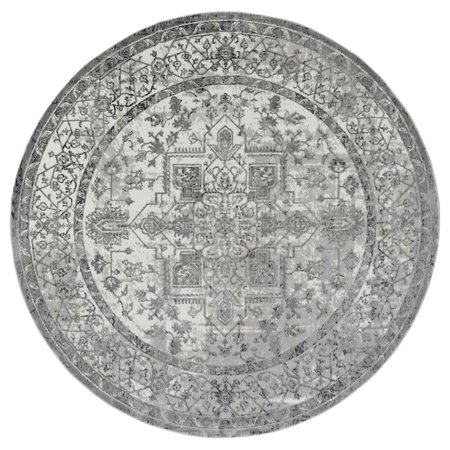 UNITED WEAVERS OF AMERICA Veronica Selsey Grey Round Rug, 7 ft. 10 in. 2610 20772 88R